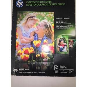 HP Everyday 50 sheet Letter 8.5 x 11-Inch Glossy Photo Paper
